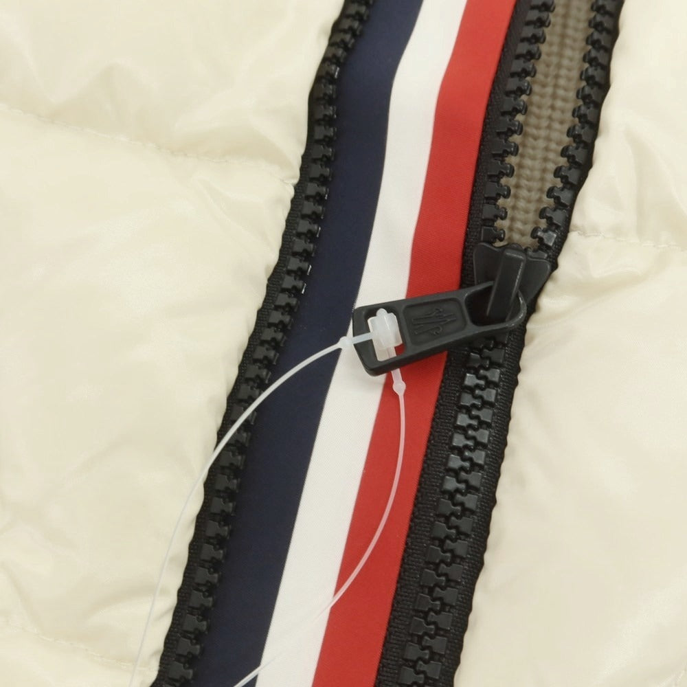 【中古】モンクレール MONCLER ニット ダブルジップ ダウンジャケット アイボリーxベージュ【 L 】【 状態ランクB 】【 メンズ 】