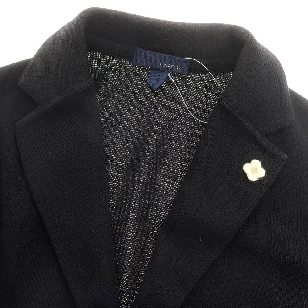 【中古】ラルディーニ LARDINI ウール 2B ニットジャケット ブラック【 S 】【 状態ランクB 】【 メンズ 】