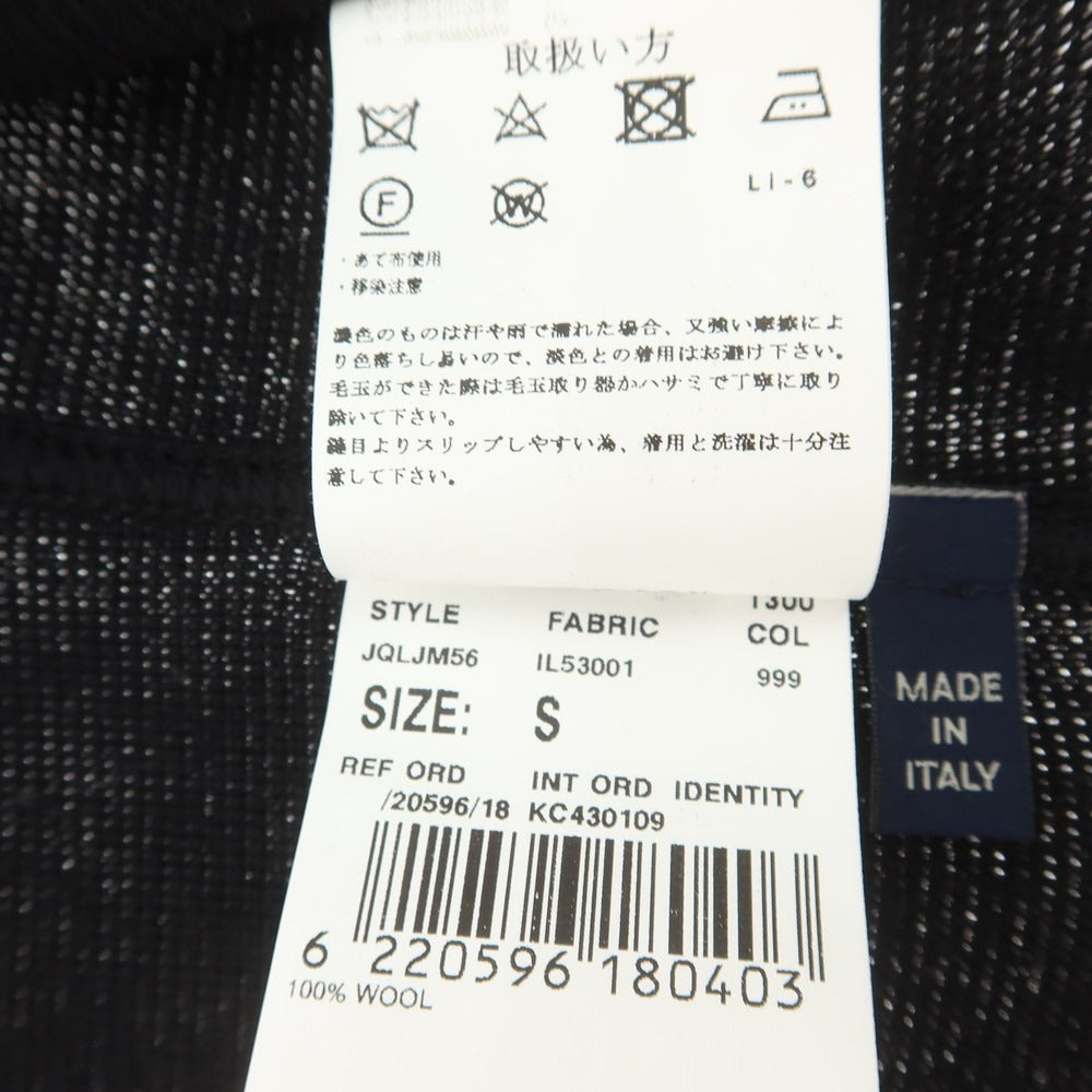 【中古】ラルディーニ LARDINI ウール 2B ニットジャケット ブラック【 S 】【 状態ランクB 】【 メンズ 】