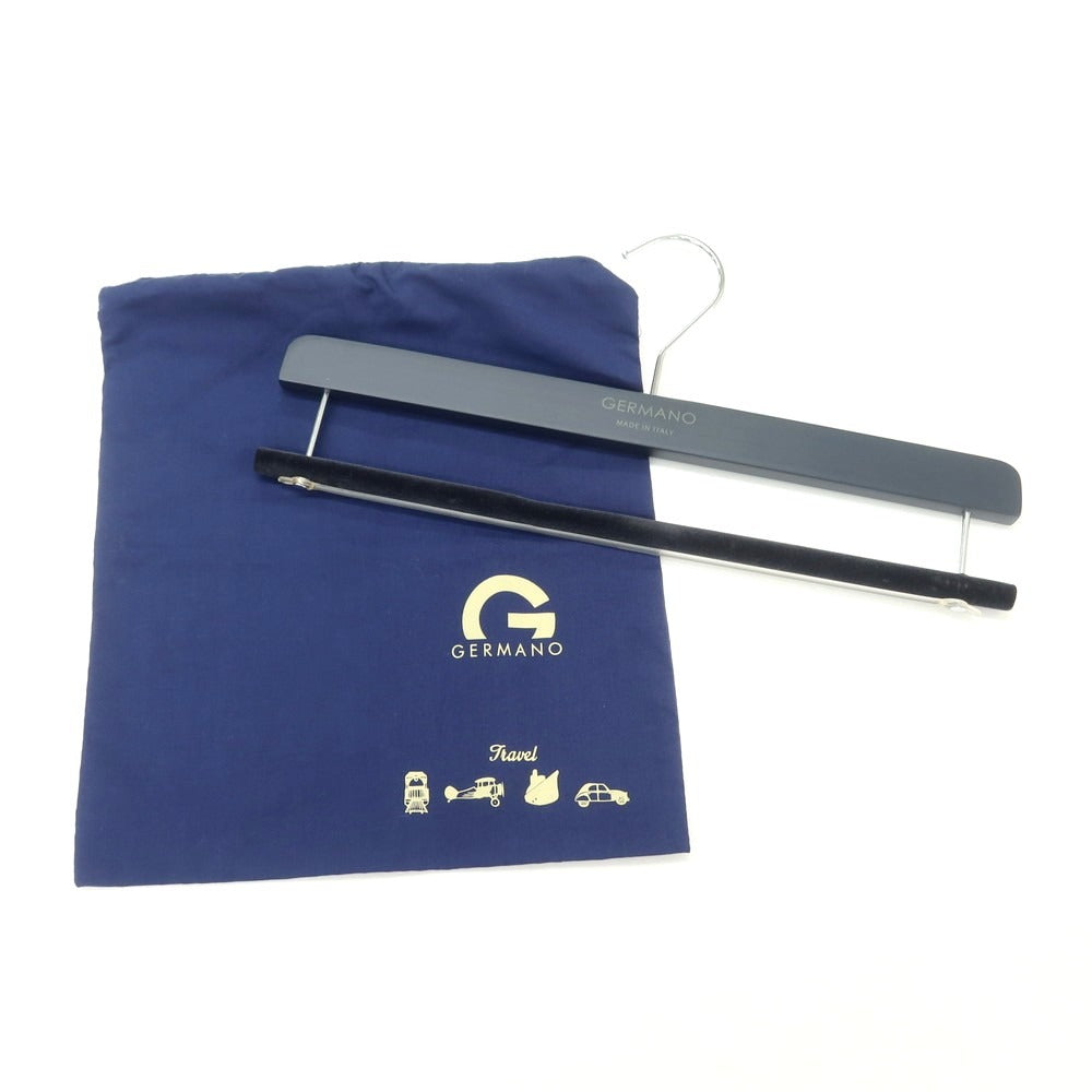 【中古】ジェルマーノ GERMANO ストレッチ ポリエステルウール ドレススラックスパンツ ネイビー【 48 】【 状態ランクB 】【 メンズ 】