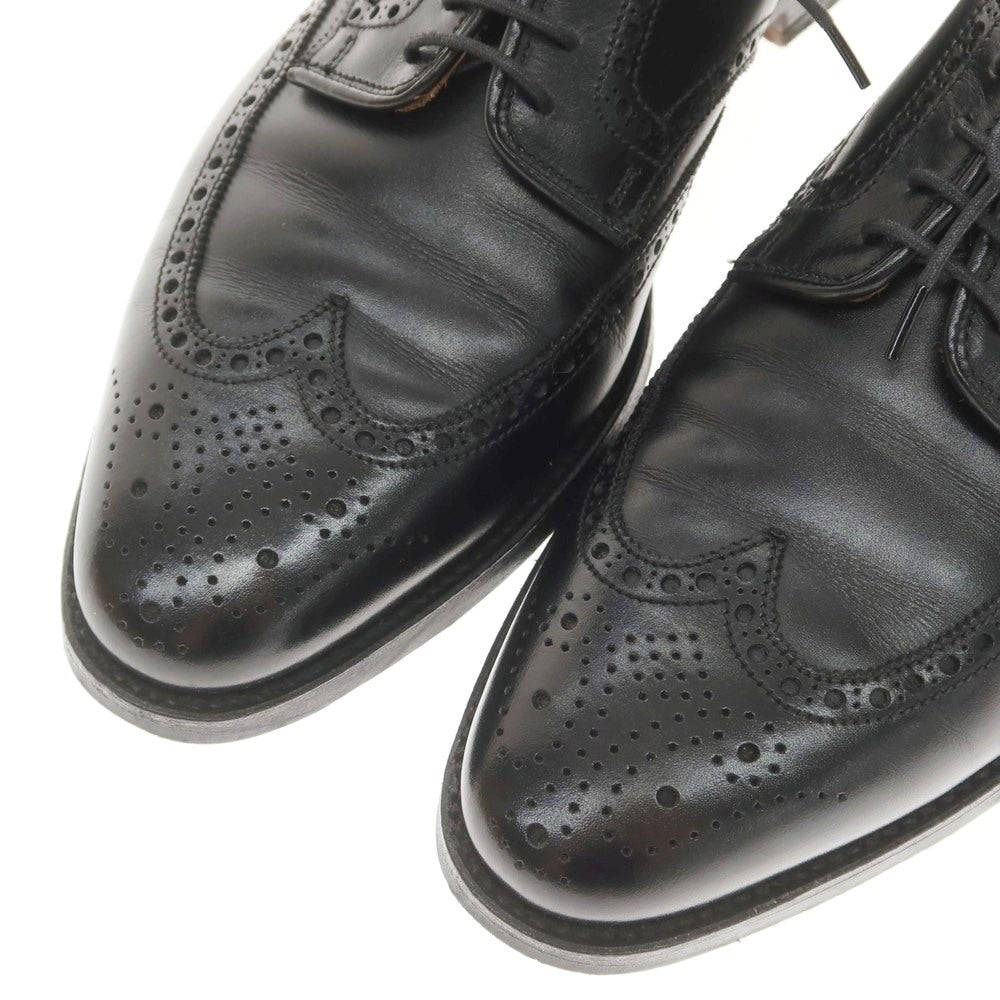 【中古】クロケットアンドジョーンズ CROCKETT&JONES SWANSEA ウイングチップ ドレスシューズ ブラック【 6 1/2E 】【 状態ランクB 】【 メンズ 】