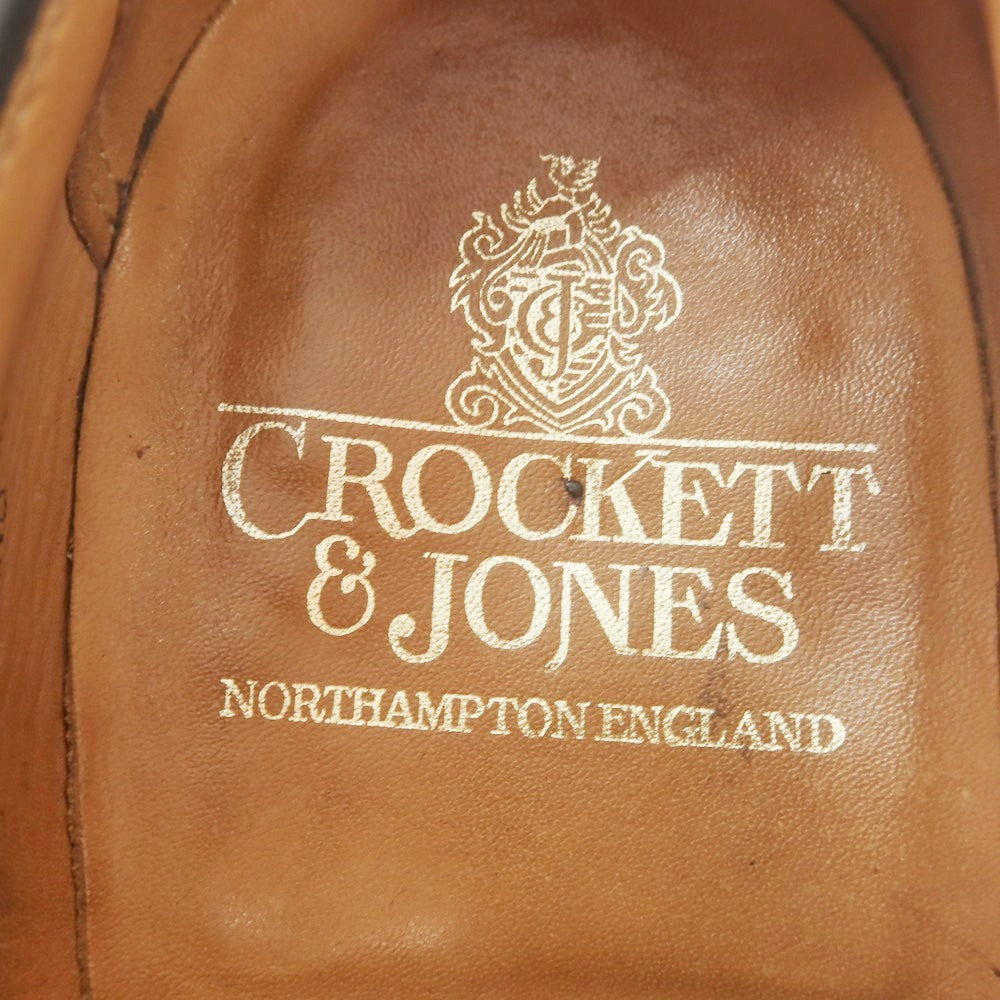 【中古】クロケットアンドジョーンズ CROCKETT&JONES SWANSEA ウイングチップ ドレスシューズ ブラック【 6 1/2E 】【 状態ランクB 】【 メンズ 】