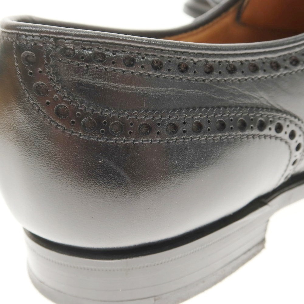 【中古】クロケットアンドジョーンズ CROCKETT&JONES SWANSEA ウイングチップ ドレスシューズ ブラック【 6 1/2E 】【 状態ランクB 】【 メンズ 】