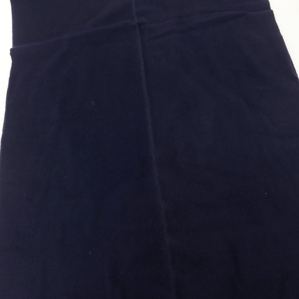 【中古】アクネストゥディオズ ACNE STUDIOS ウール 大判 マフラー ネイビー【 状態ランクC 】【 ユニセックス 】