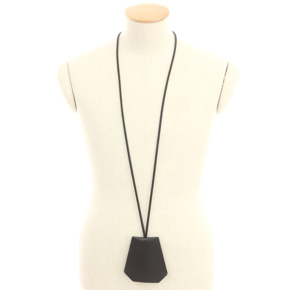 【中古】メゾン マルジェラ Maison Margiela レザー クロシェット ネックレス ブラック【 状態ランクB 】【 ユニセックス 】