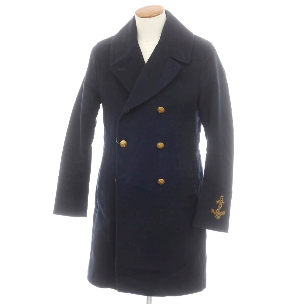 【中古】シーラップ Sealup MAESTRALE モールスキンコットン ピーコート ネイビー【 48 】【 状態ランクC 】【 メンズ 】