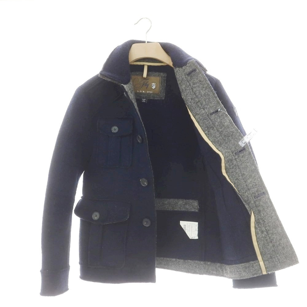 【中古】エルビーエム1911 L.B.M.1911 ウールポリエステル ニットブルゾン ネイビー【 46 】【 状態ランクB 】【 メンズ 】
