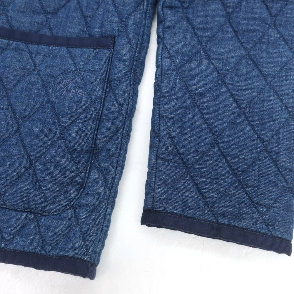 【中古】アーペーセー A.P.C. × JESSICA OGDEN キルティング 中綿ブルゾン ブルー【 M 】【 状態ランクC 】【 メンズ 】