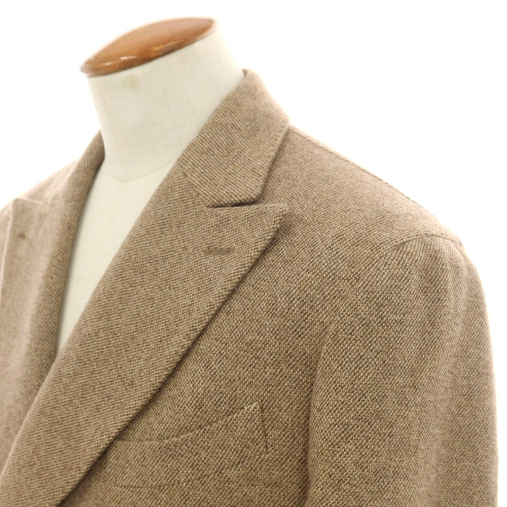 【中古】ボリオリ BOGLIOLI K.JACKET ウールカシミヤ ダブル 6B テーラードジャケット ベージュ【 48 】【 状態ランクB 】【 メンズ 】