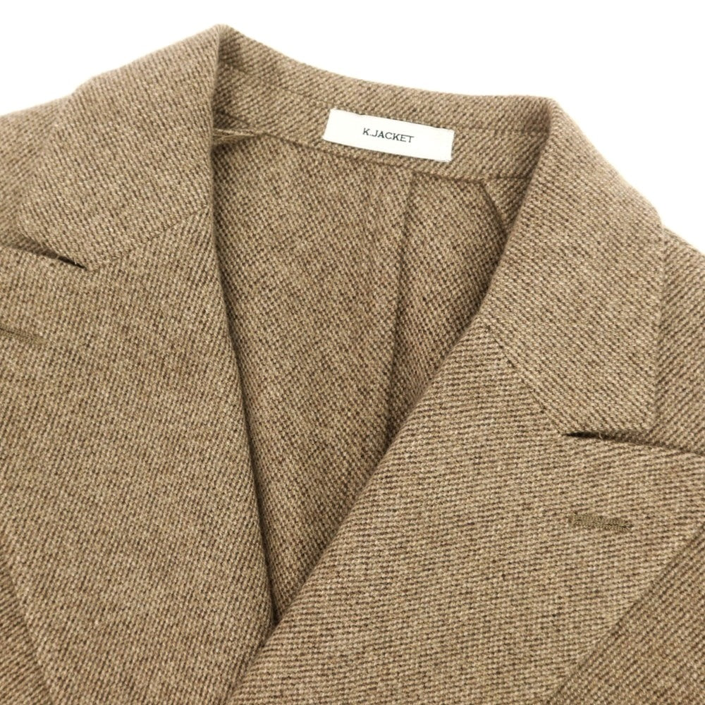 【中古】ボリオリ BOGLIOLI K.JACKET ウールカシミヤ ダブル 6B テーラードジャケット ベージュ【 48 】【 状態ランクB 】【 メンズ 】