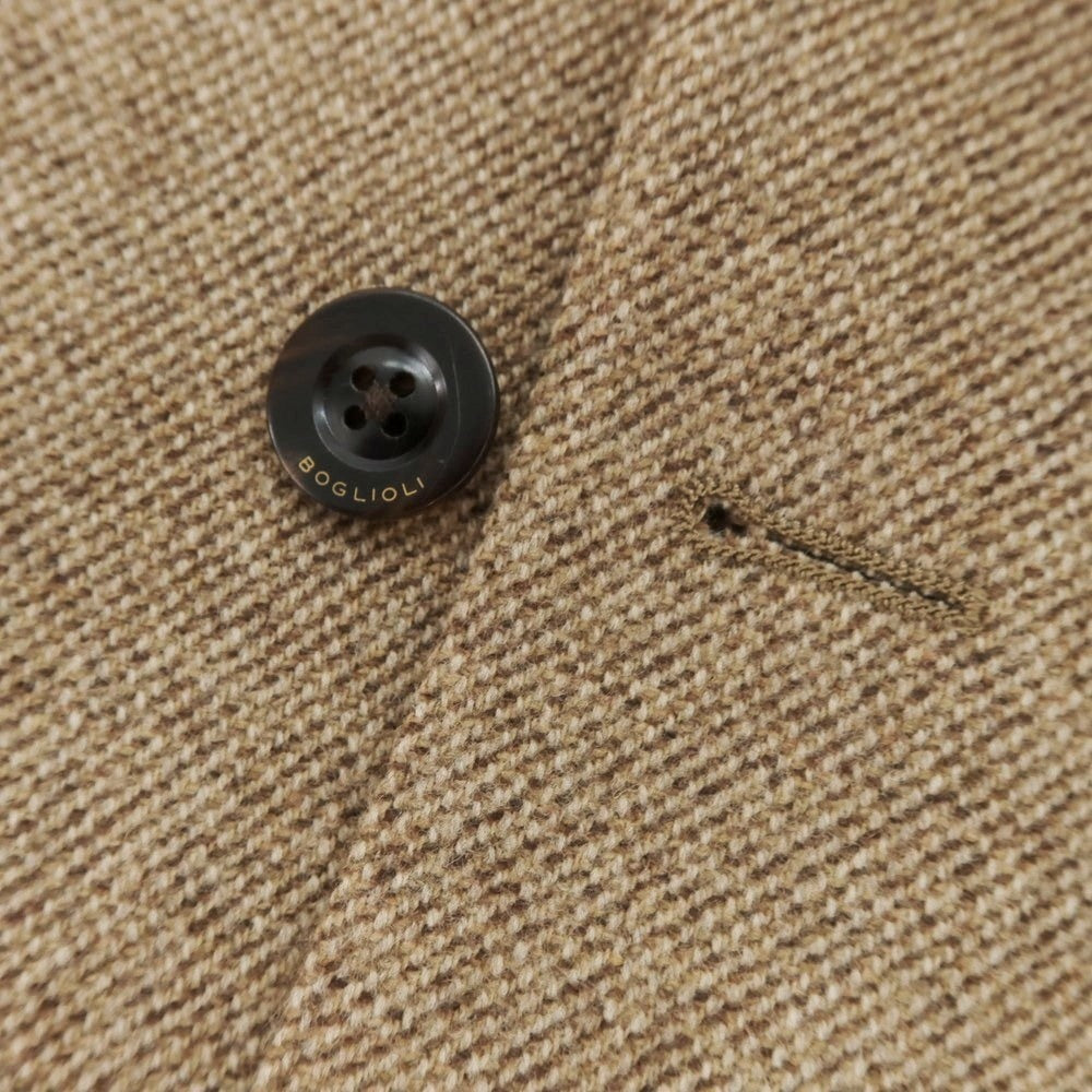 【中古】ボリオリ BOGLIOLI K.JACKET ウールカシミヤ ダブル 6B テーラードジャケット ベージュ【 48 】【 状態ランクB 】【 メンズ 】