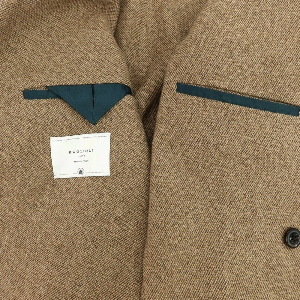 【中古】ボリオリ BOGLIOLI K.JACKET ウールカシミヤ ダブル 6B テーラードジャケット ベージュ【 48 】【 状態ランクB 】【 メンズ 】