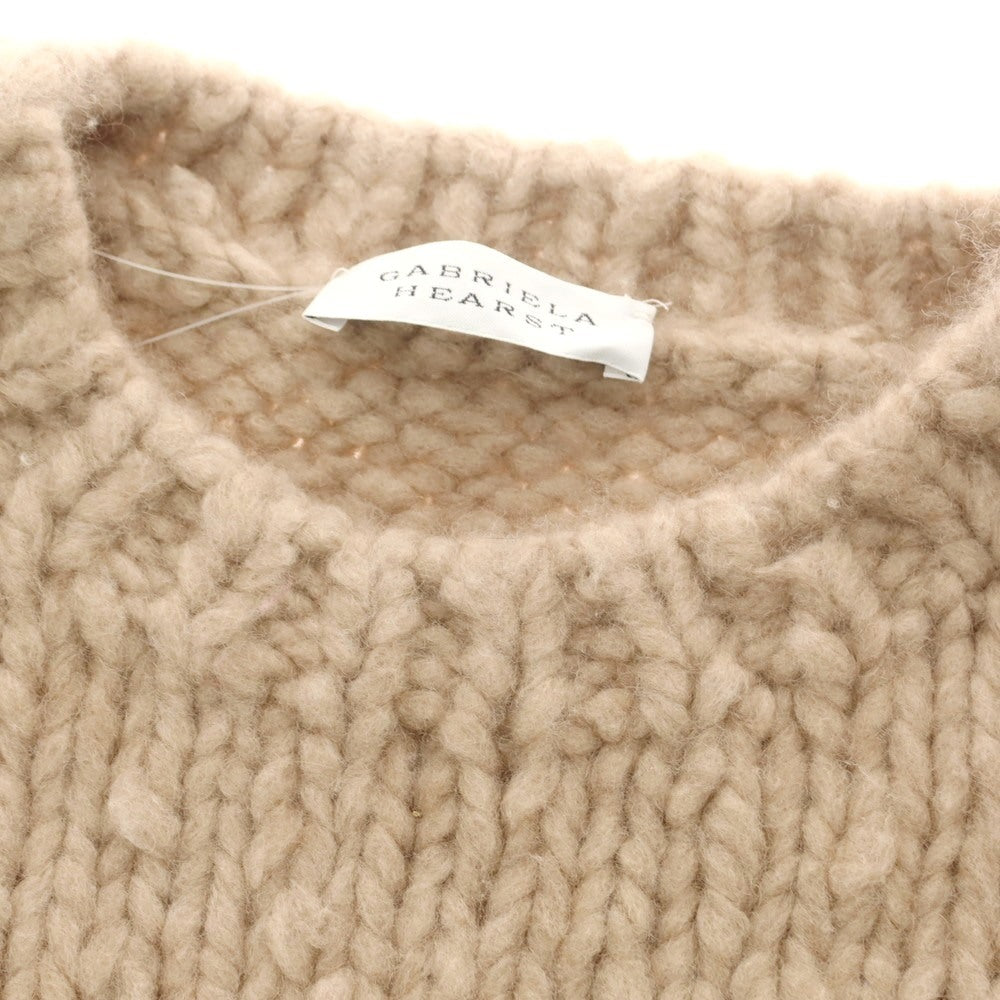 【中古】ガブリエラ ハースト GABRIELA HEARST ローゲージ カシミヤ クルーネック プルオーバーニット ベージュ【 M 】【 状態ランクB 】【 メンズ 】