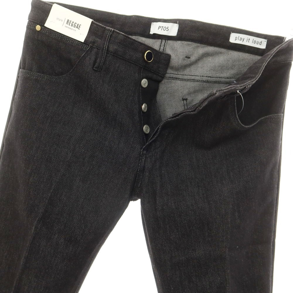 【中古】【未使用】ピーティーゼロチンクエ PT05 REGGAE 側章 デニムパンツ ジーンズ ブラック【 32 】【 状態ランクS 】【 メンズ 】