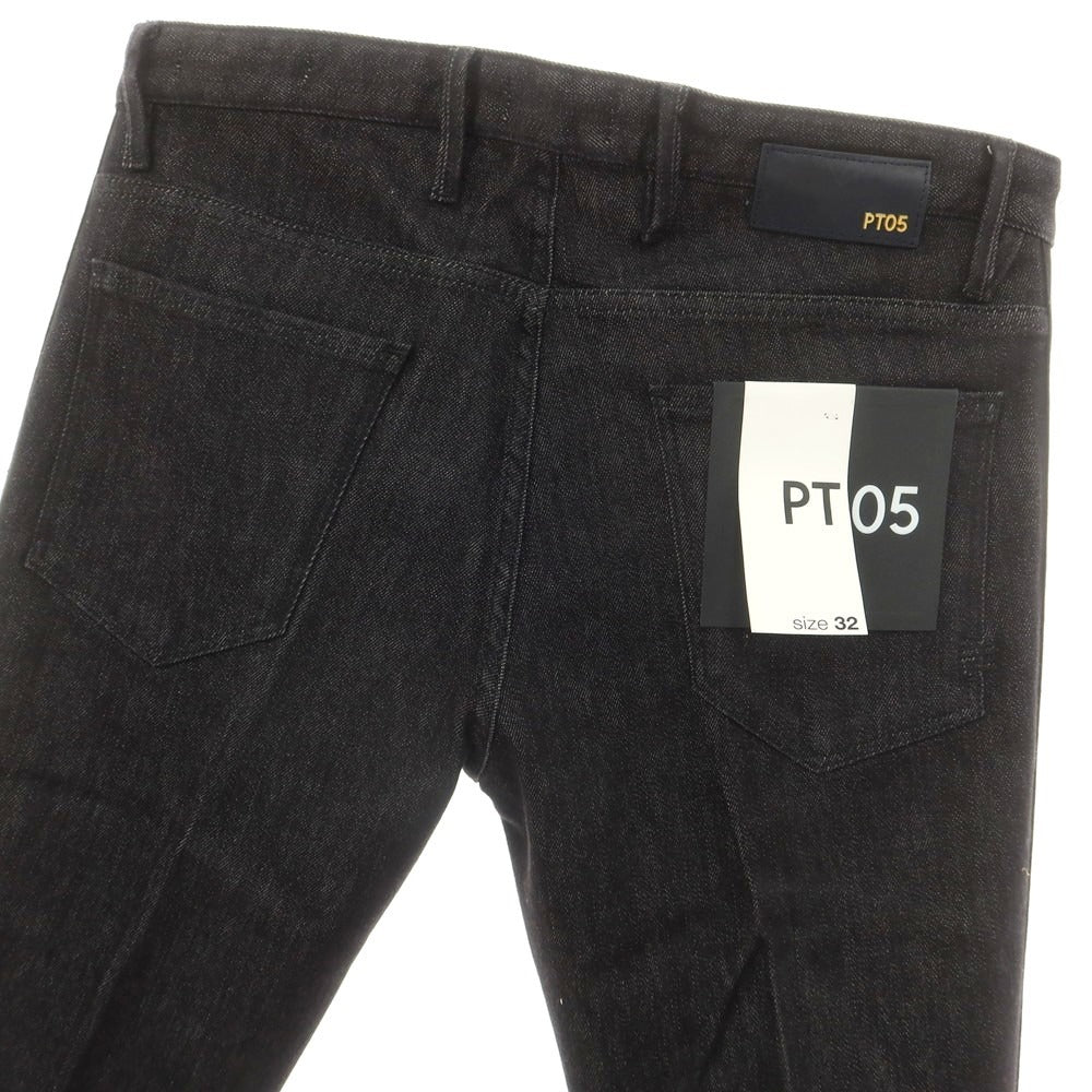 【中古】【未使用】ピーティーゼロチンクエ PT05 REGGAE 側章 デニムパンツ ジーンズ ブラック【 32 】【 状態ランクS 】【 メンズ 】