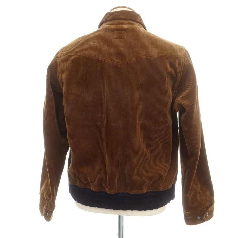 【中古】エルイージェーロンドン L.E.J LONDON コーデュロイ スイングトップ ブラウン【 M 】【 状態ランクB 】【 メンズ 】