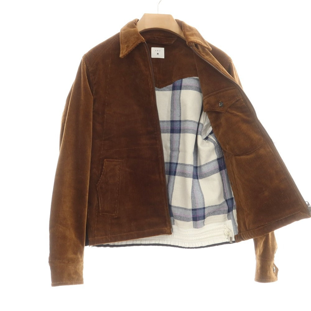 【中古】エルイージェーロンドン L.E.J LONDON コーデュロイ スイングトップ ブラウン【 M 】【 状態ランクB 】【 メンズ 】