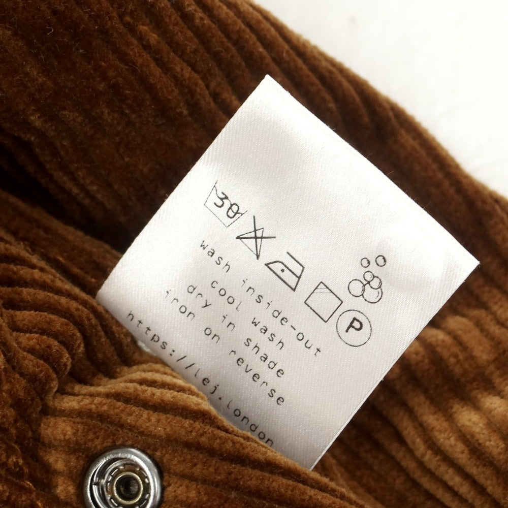 【中古】エルイージェーロンドン L.E.J LONDON コーデュロイ スイングトップ ブラウン【 M 】【 状態ランクB 】【 メンズ 】