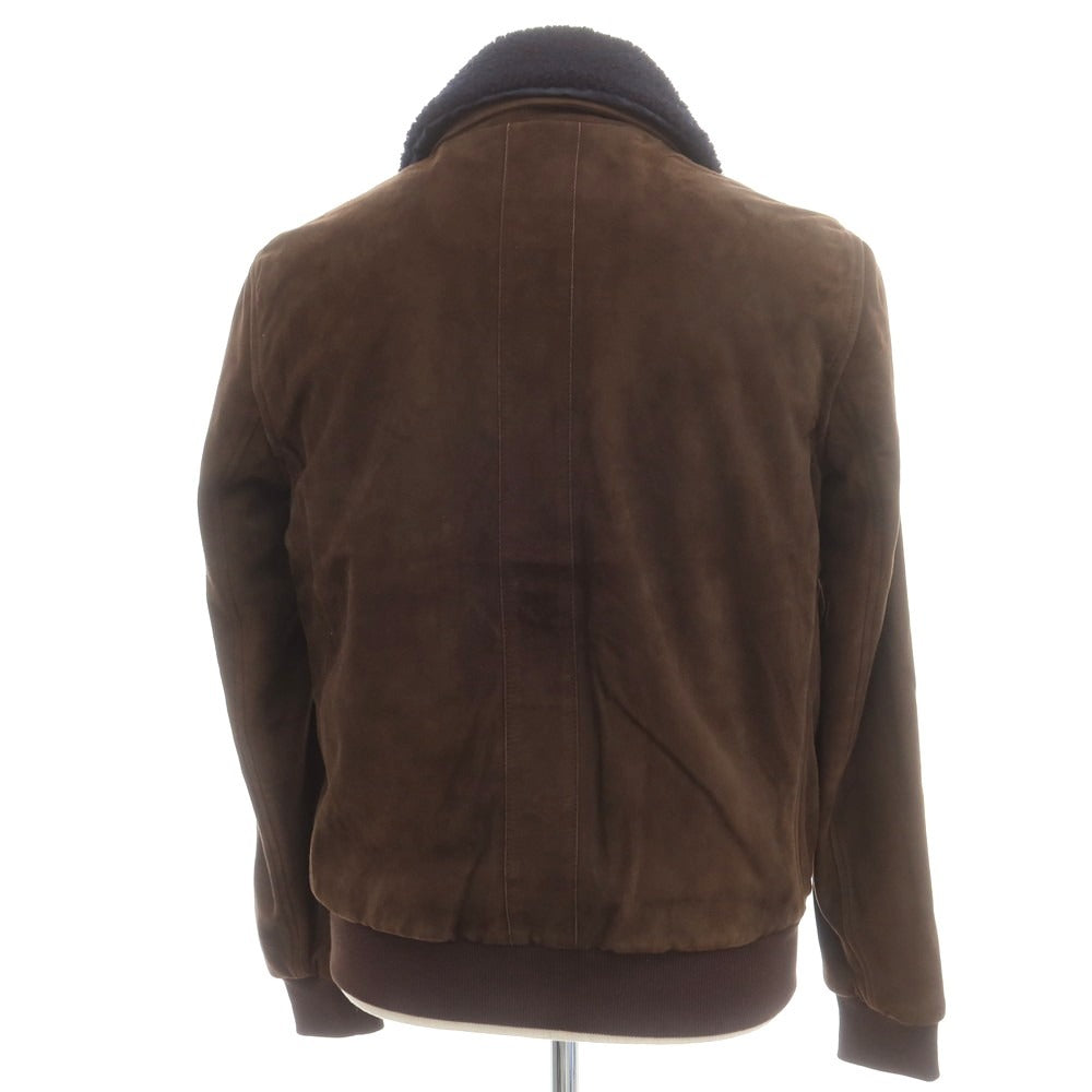 【中古】ロットセブンティーエイト lot78 スエード ボア レザーブルゾン ダークブラウンxネイビー【 48 】【 状態ランクC 】【 メンズ 】