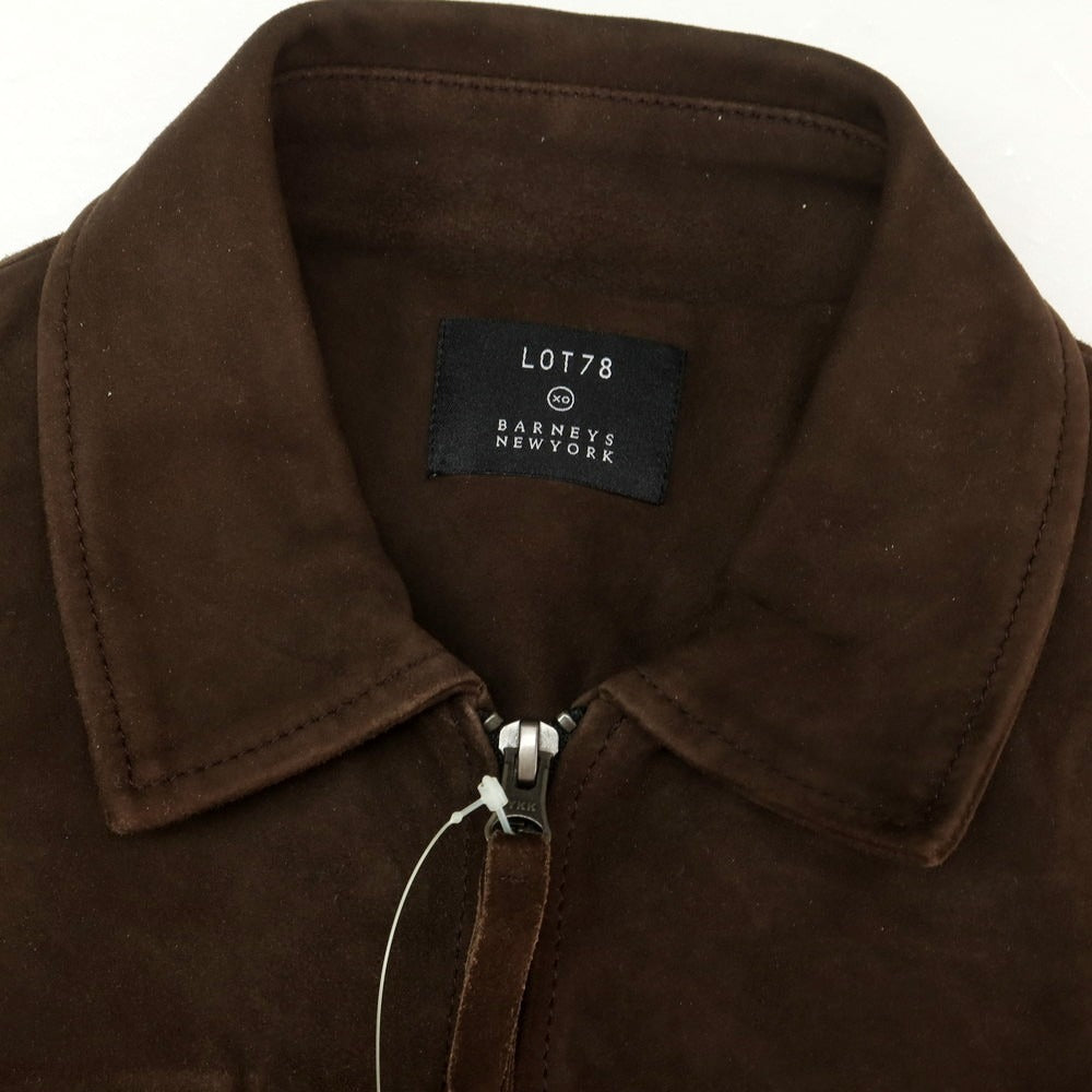 【中古】ロットセブンティーエイト lot78 スエード ボア レザーブルゾン ダークブラウンxネイビー【 48 】【 状態ランクC 】【 メンズ 】