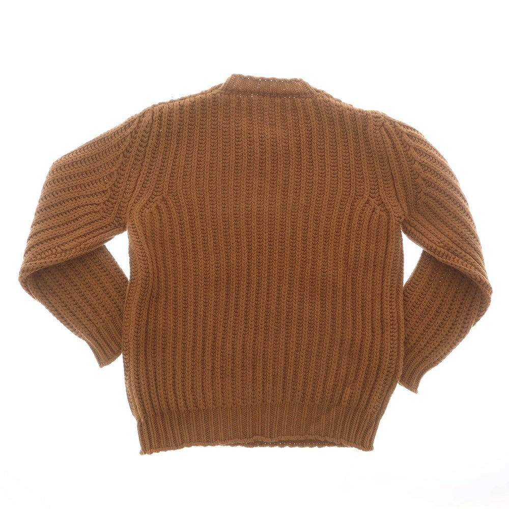 【中古】アルテア Altea ローゲージ ウール クルーネック プルオーバーニット ブラウン【 L 】【 状態ランクB 】【 メンズ 】