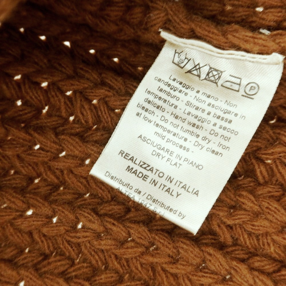 【中古】アルテア Altea ローゲージ ウール クルーネック プルオーバーニット ブラウン【 L 】【 状態ランクB 】【 メンズ 】