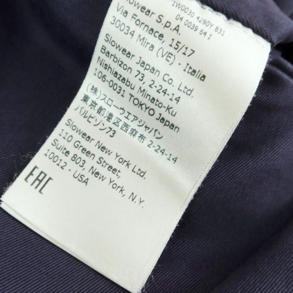 【中古】インコテックス INCOTEX ストレッチ コットン カジュアルスラックスパンツ ネイビー【 44 】【 状態ランクA 】【 メンズ 】