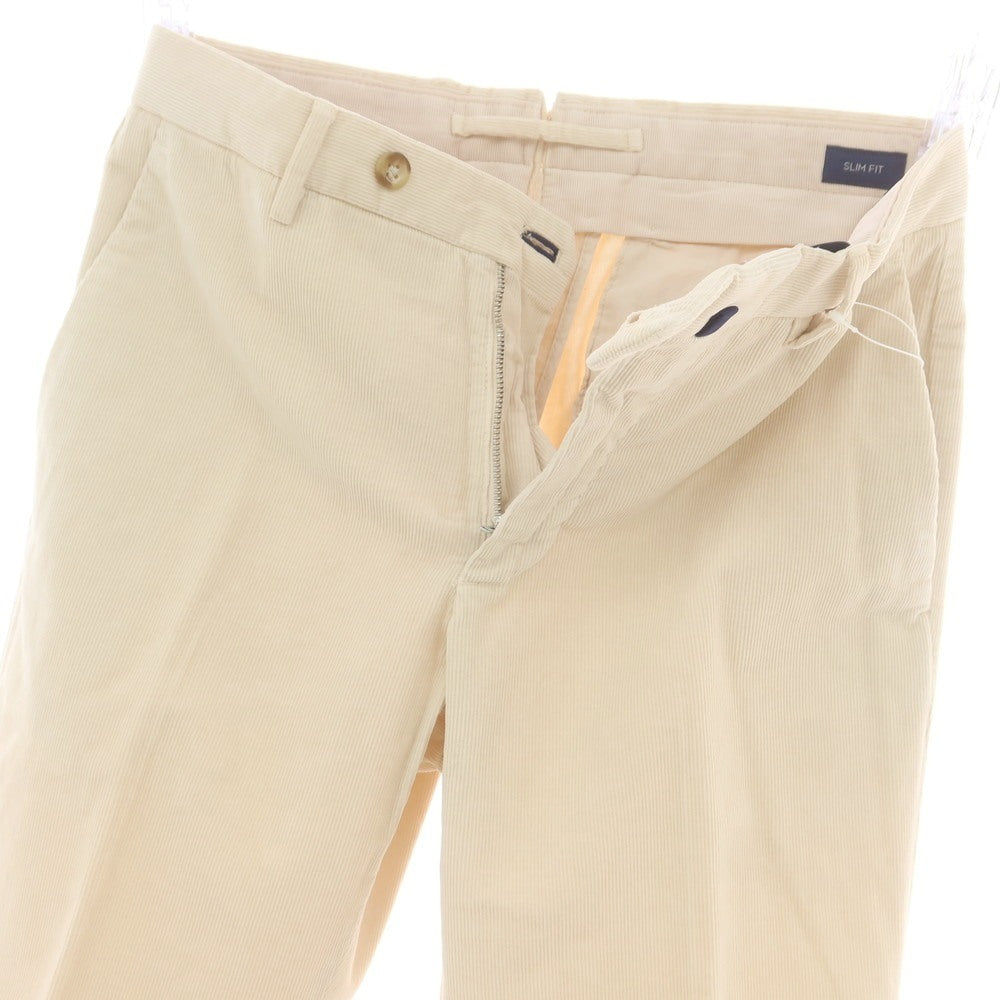 【中古】インコテックス INCOTEX ストレッチ コットン 細畝 コーデュロイパンツ ライトベージュ【 44 】【 状態ランクB 】【 メンズ 】