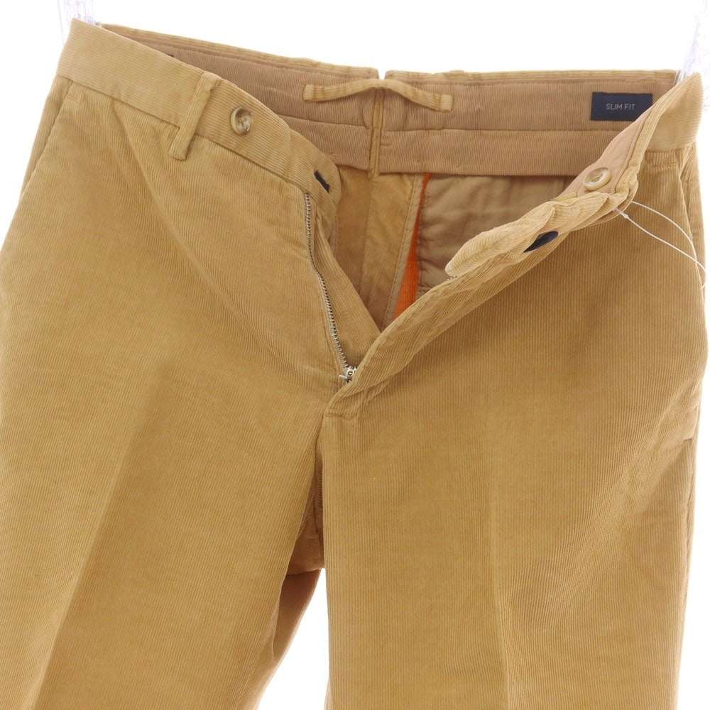 【中古】インコテックス INCOTEX ストレッチ コットン 細畝 コーデュロイパンツ キャメルべージュ系【 44 】【 状態ランクA 】【 メンズ 】