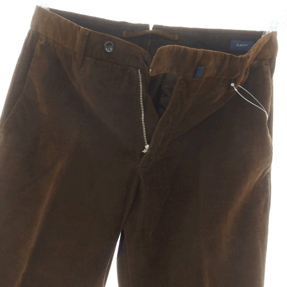 【中古】インコテックス INCOTEX ストレッチ コットン 細畝 コーデュロイパンツ ダークブラウン【 44 】【 状態ランクA 】【 メンズ 】