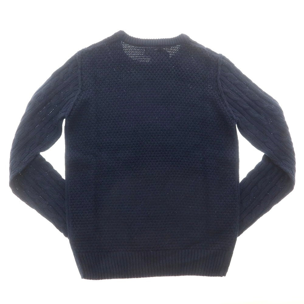 【新品】センス SSEINSE アクリル クルーネック プルオーバーニット ネイビー【 S 】【 状態ランクN 】【 メンズ 】