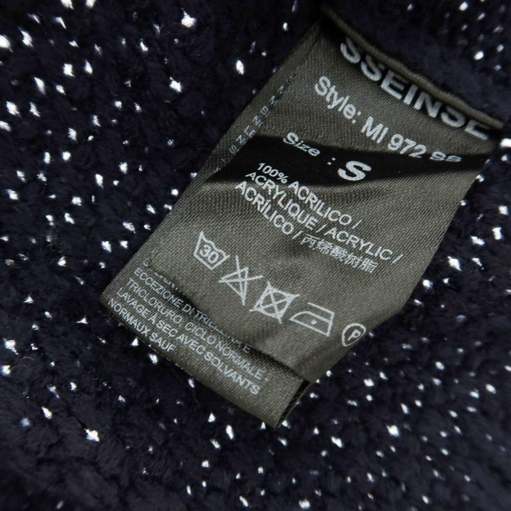 【新品】センス SSEINSE アクリル クルーネック プルオーバーニット ネイビー【 S 】【 状態ランクN 】【 メンズ 】