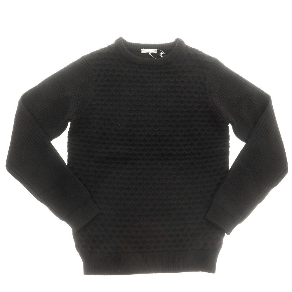 【新品】センス SSEINSE アクリルナイロン クルーネック プルオーバーニット ブラック【 S 】【 状態ランクN 】【 メンズ 】