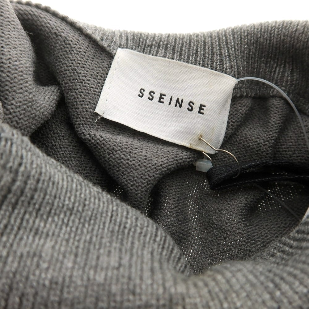 【新品アウトレット】センス SSEINSE レーヨンナイロン ハイネック プルオーバーニット グレー【 S 】【 状態ランクN- 】【 メンズ 】
