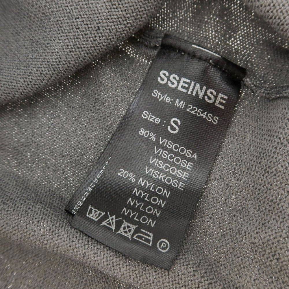 【新品アウトレット】センス SSEINSE レーヨンナイロン ハイネック プルオーバーニット グレー【 S 】【 状態ランクN- 】【 メンズ 】