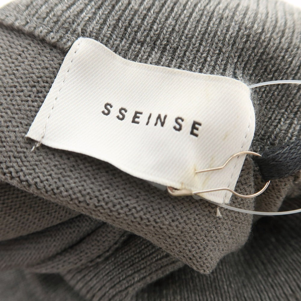 【新品アウトレット】センス SSEINSE レーヨンナイロン ハイネック プルオーバーニット グレー【 S 】【 状態ランクN- 】【 メンズ 】