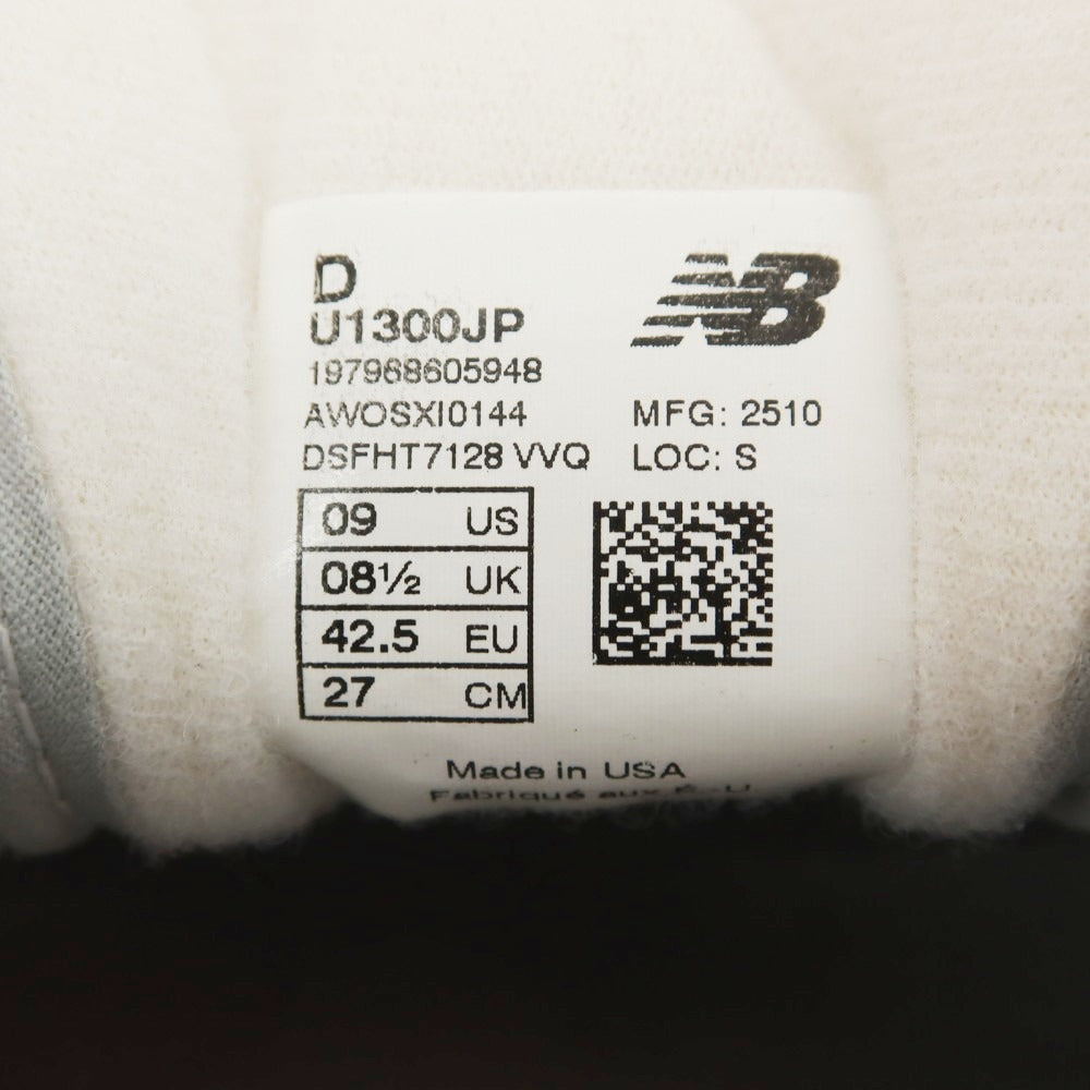 【中古】【未使用】ニューバランス NEW BALANCE 2025年春夏 U1300JP スニーカー グレー【 US9 】【 状態ランクS 】【 メンズ 】