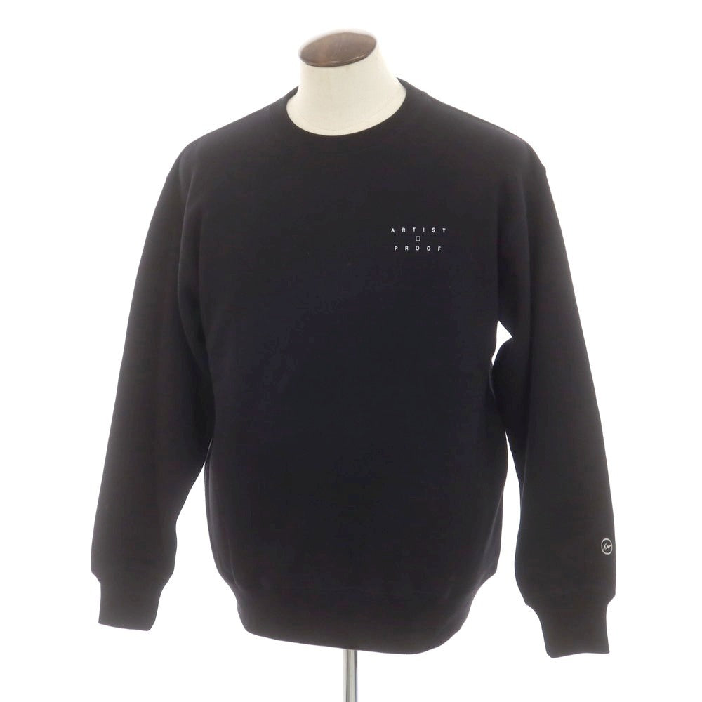 【中古】アーティストプルーフ ARTIST PROOF × FRGMT × nonnative 2025年春夏 コットン クルーネック スウェット ブラック【 L 】【 状態ランクA 】【 メンズ 】