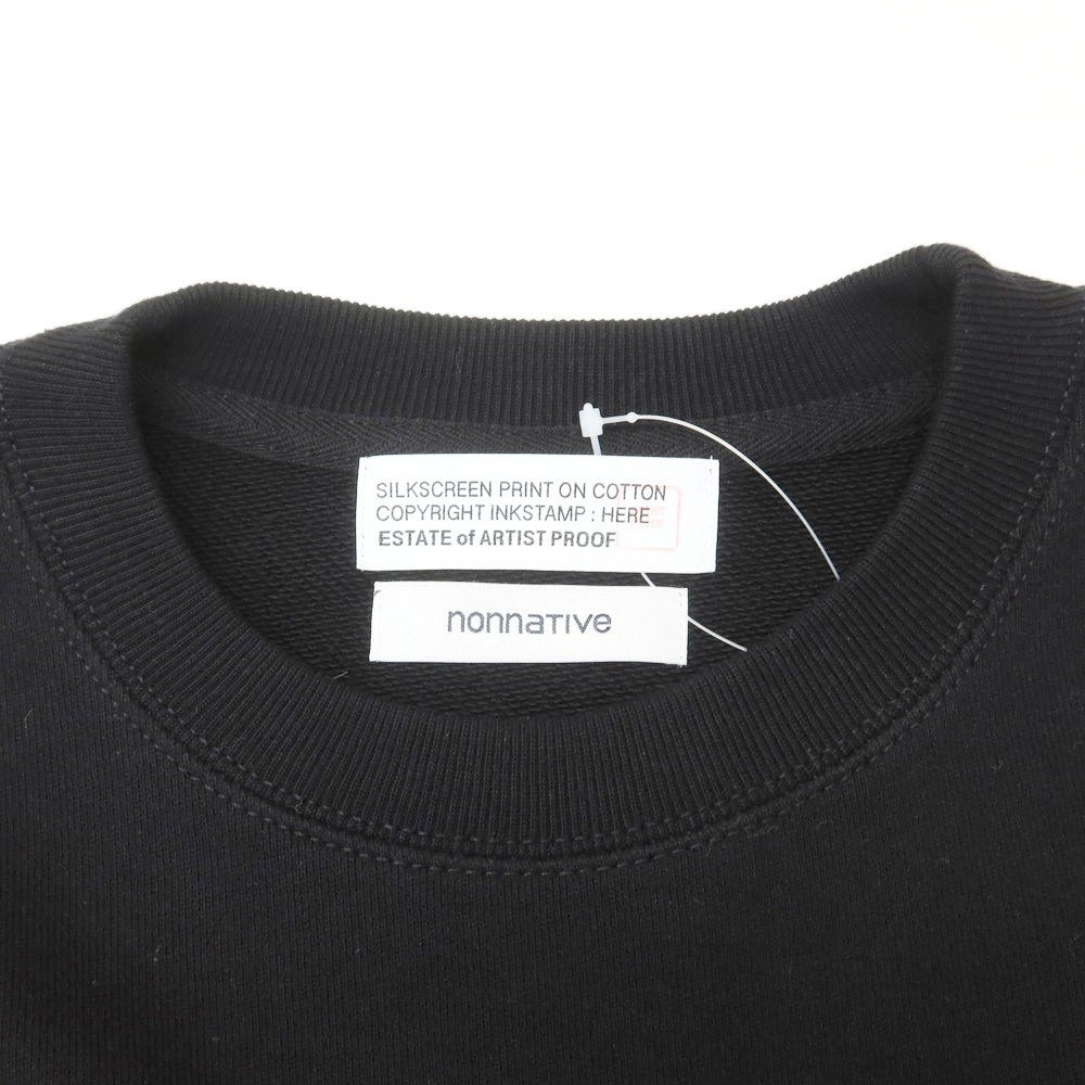 【中古】アーティストプルーフ ARTIST PROOF × FRGMT × nonnative 2025年春夏 コットン クルーネック スウェット ブラック【 L 】【 状態ランクA 】【 メンズ 】