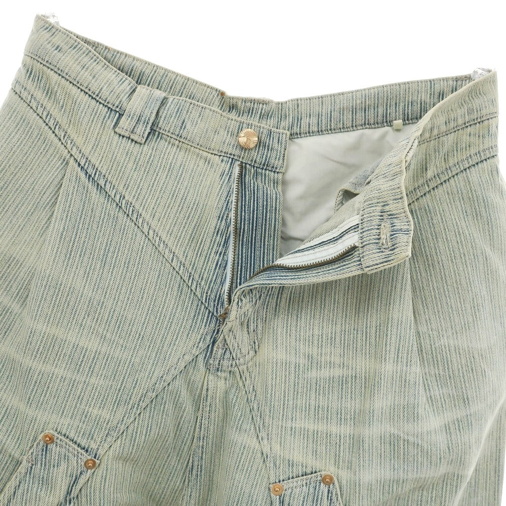 【中古】ネームセイク NAMESAKE BILLIE BIBS DENIM PANTS コットン デニムパンツ ブルー【 S 】【 状態ランクA 】【 メンズ 】