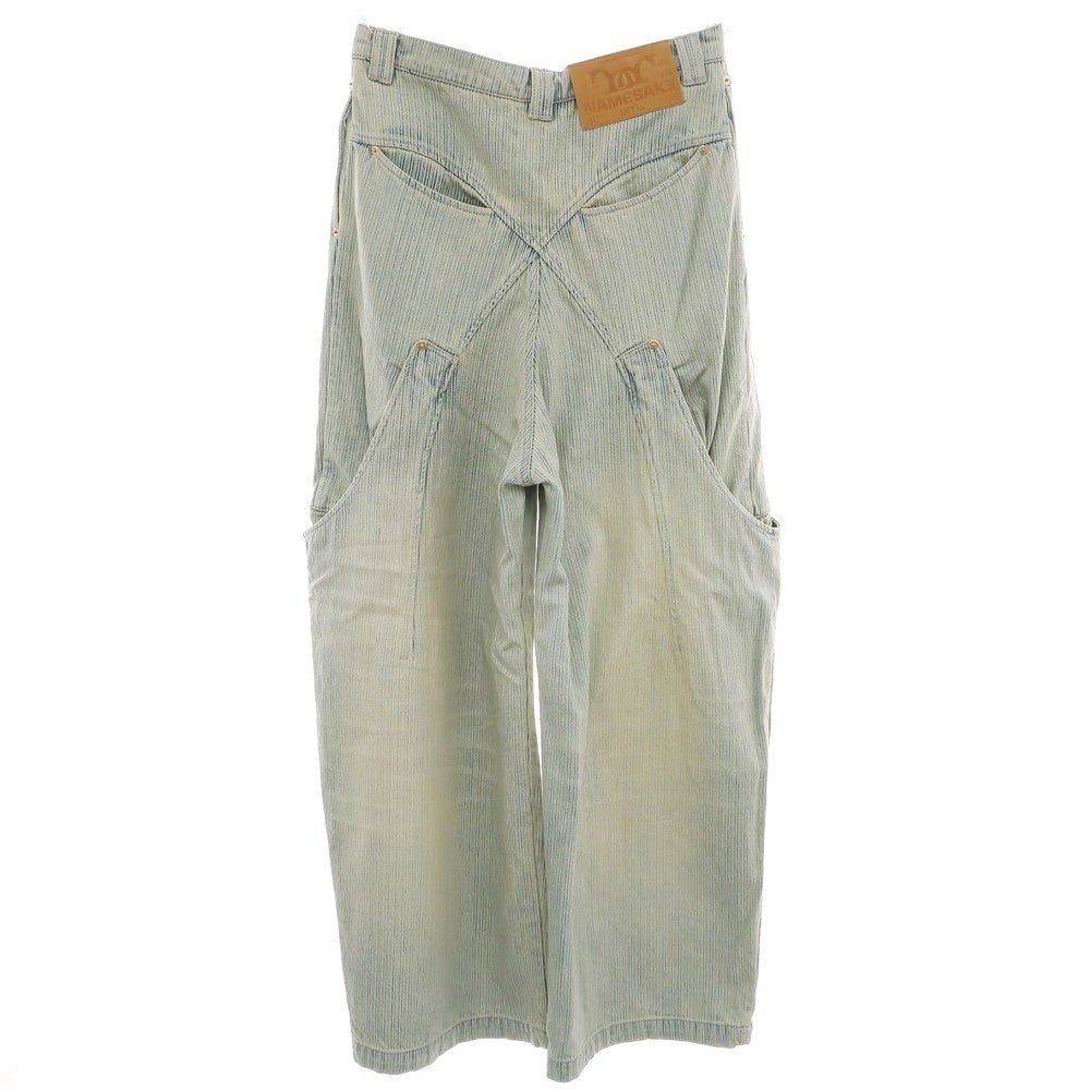 【中古】ネームセイク NAMESAKE BILLIE BIBS DENIM PANTS コットン デニムパンツ ブルー【 S 】【 状態ランクA 】【 メンズ 】