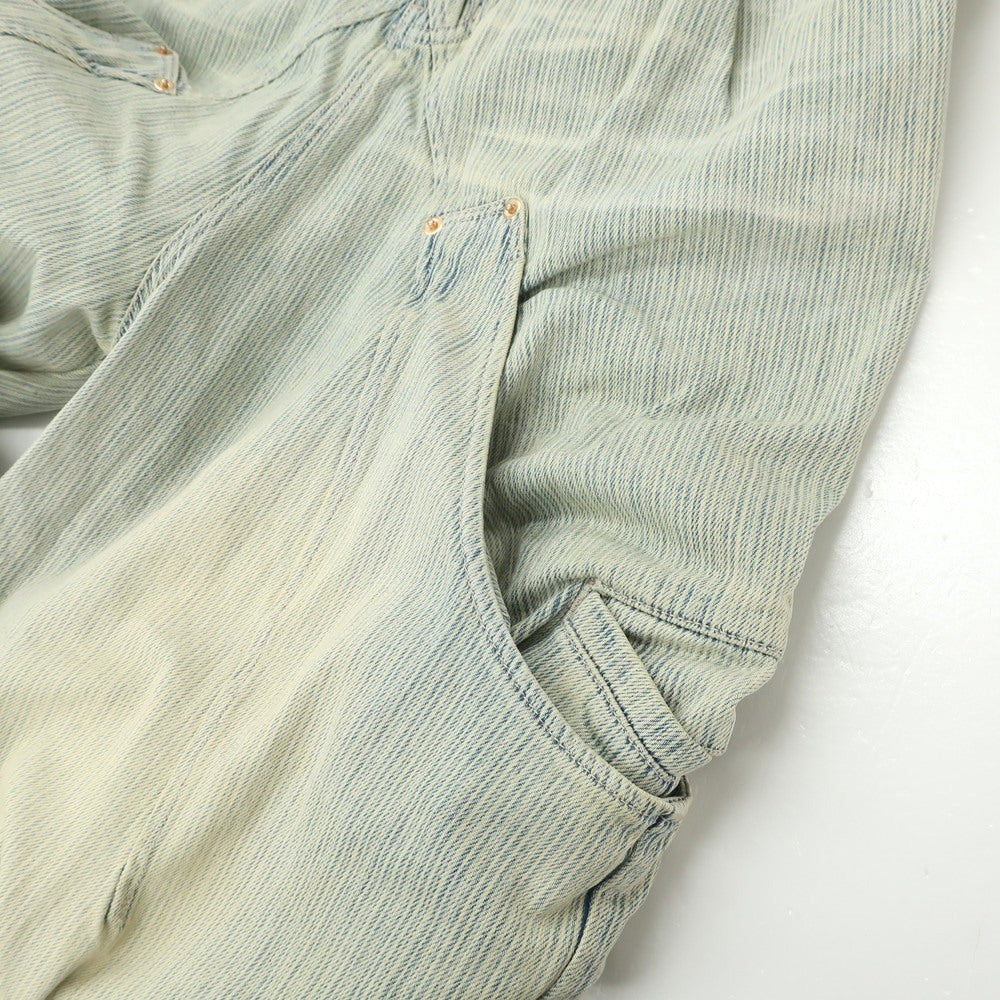 【中古】ネームセイク NAMESAKE BILLIE BIBS DENIM PANTS コットン デニムパンツ ブルー【 S 】【 状態ランクA 】【 メンズ 】