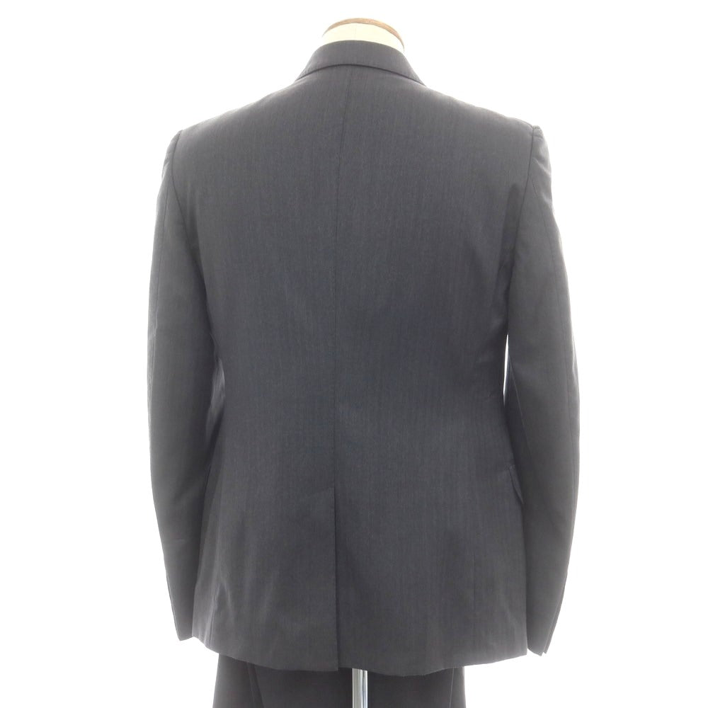 【中古】グッチ GUCCI ヘリンボーン織ウール 2つボタンスーツ ダークグレー【 48 】【 状態ランクC 】【 メンズ 】