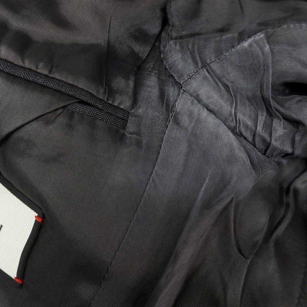 【中古】グッチ GUCCI ヘリンボーン織ウール 2つボタンスーツ ダークグレー【 48 】【 状態ランクC 】【 メンズ 】