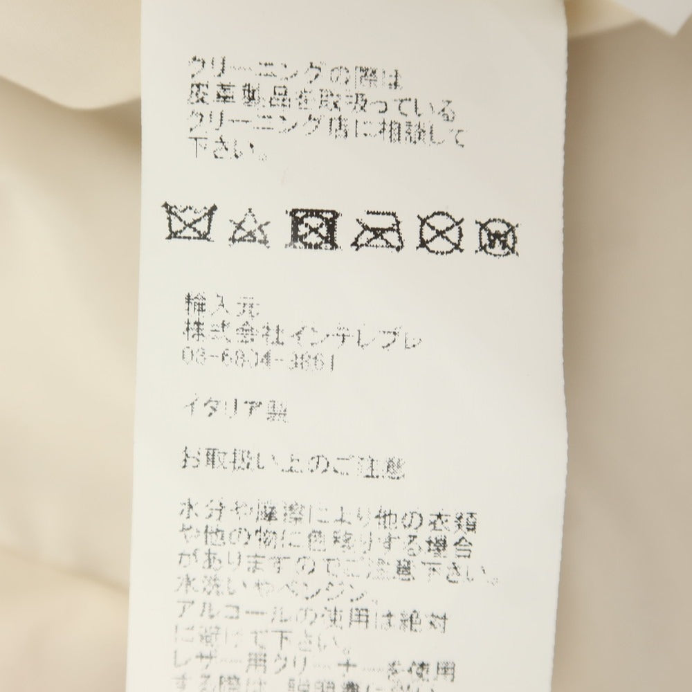 【中古】エンメティ EMMETI ゴートスキンスエード ライダースジャケット ピンクベージュ系【 50 】【 状態ランクD 】【 メンズ 】