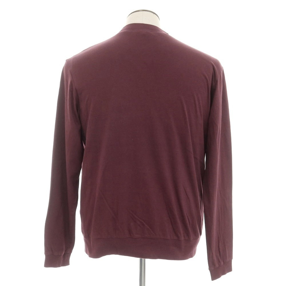 【中古】アンティーチポ アンティチポ ANTICIPO コットン モックネック 長袖Tシャツ ワイン【 50 】【 状態ランクC 】【 メンズ 】