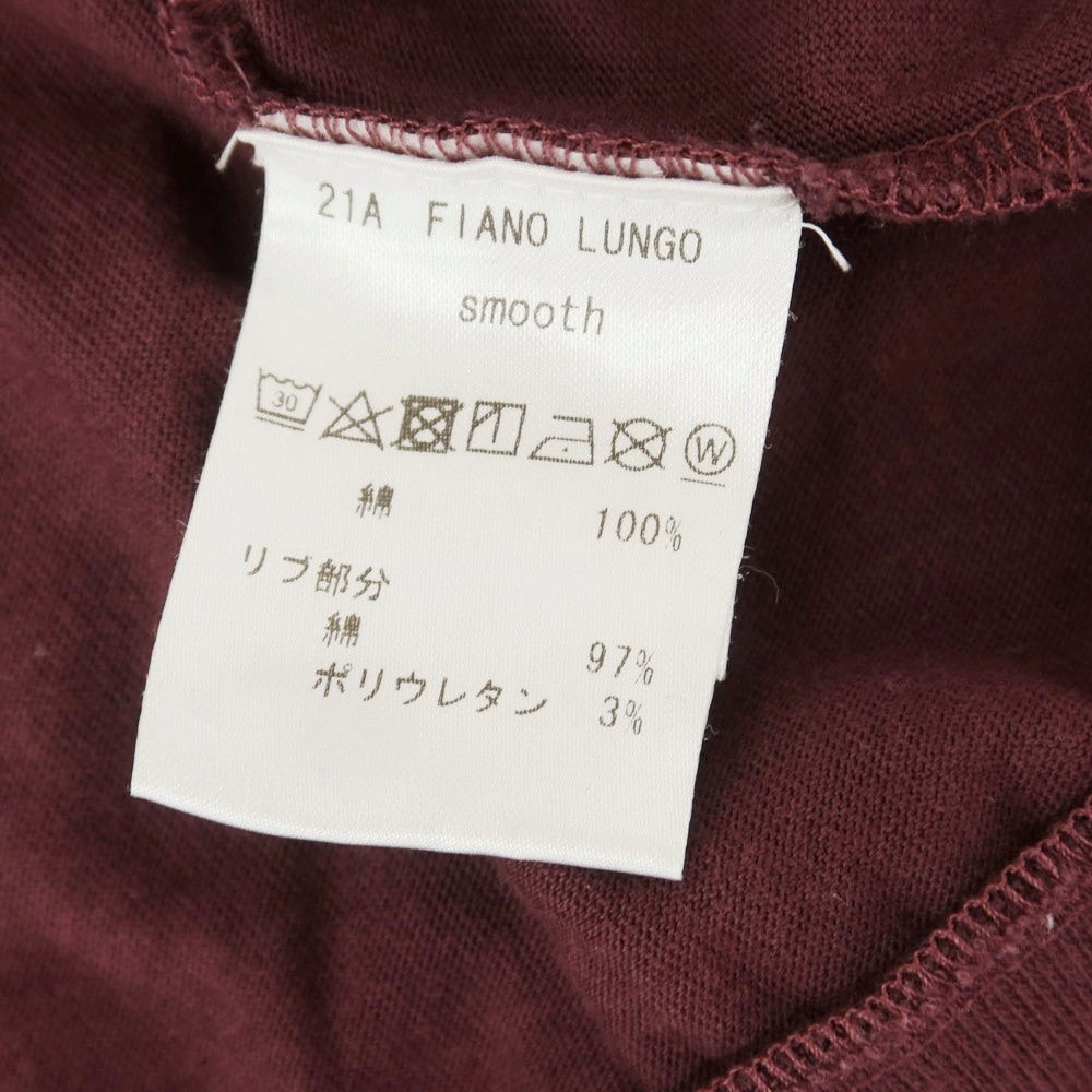 【中古】アンティーチポ アンティチポ ANTICIPO コットン モックネック 長袖Tシャツ ワイン【 50 】【 状態ランクC 】【 メンズ 】