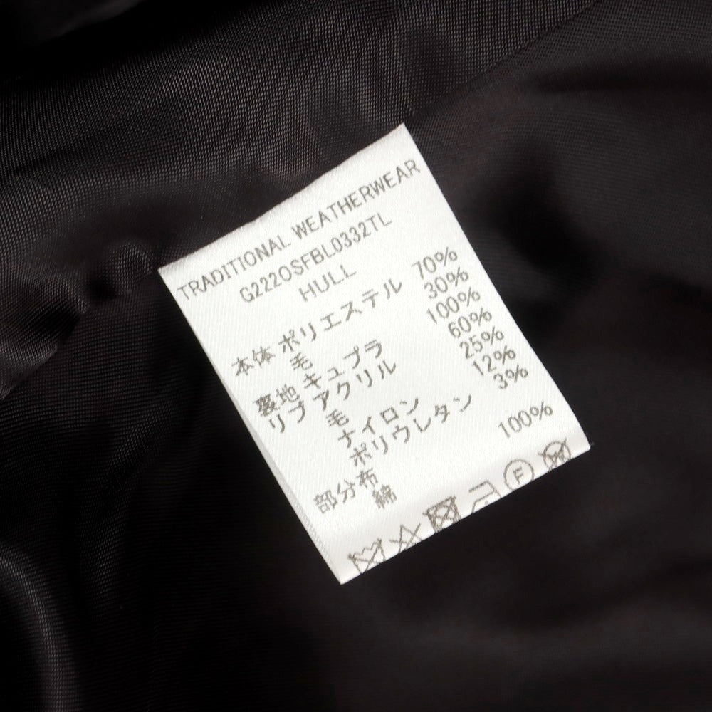 【中古】トラディショナルウェザーウェア Traditional Weatherwear ポリエステルウール チェック スイングトップ グレー系xネイビー【 38 】【 状態ランクB 】【 メンズ 】