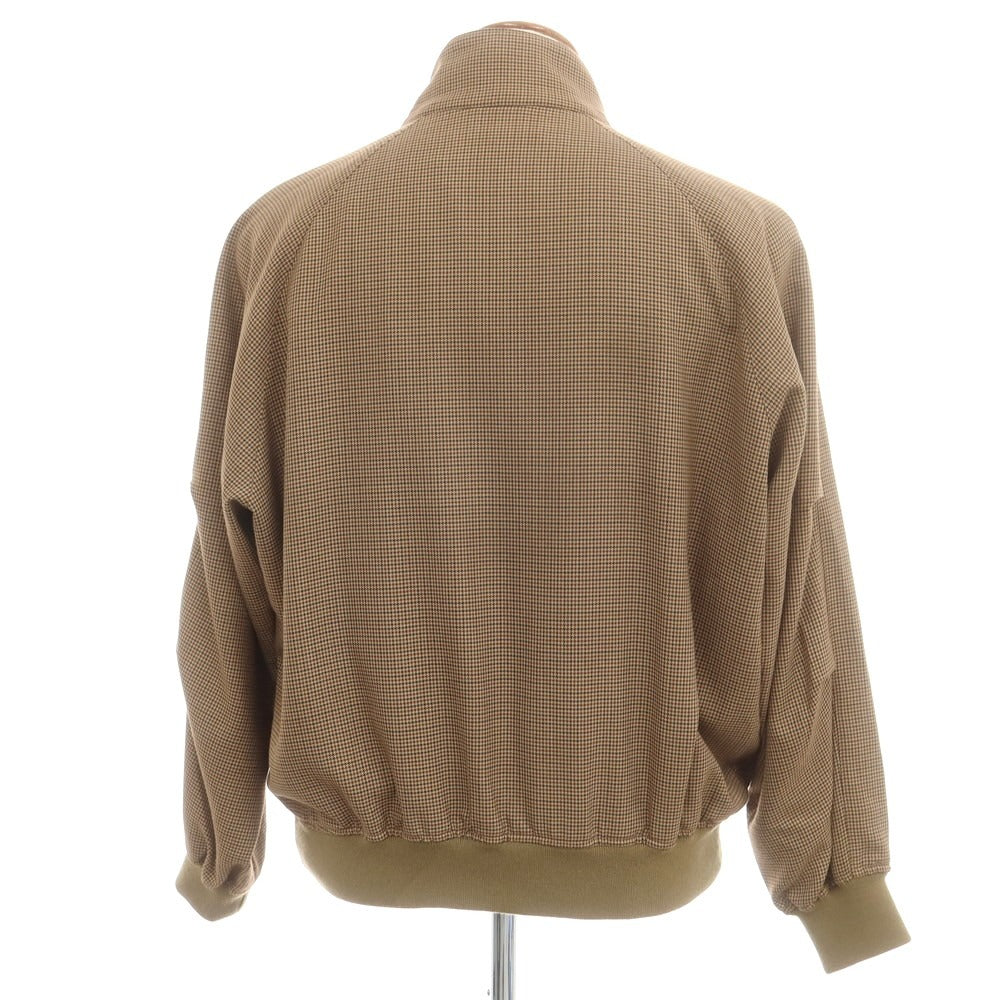 【中古】トラディショナルウェザーウェア Traditional Weatherwear ポリエステルウール チェック スイングトップ ベージュxブラウン【 38 】【 状態ランクB 】【 メンズ 】