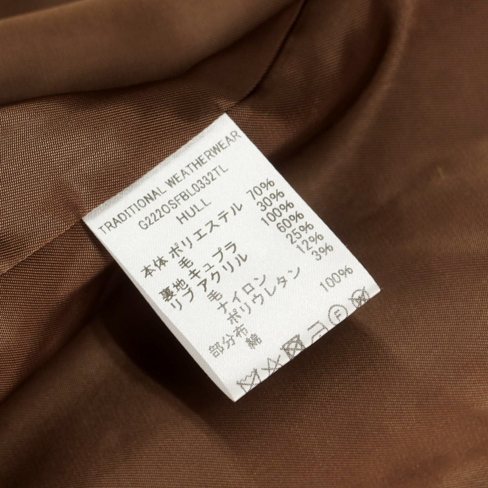 【中古】トラディショナルウェザーウェア Traditional Weatherwear ポリエステルウール チェック スイングトップ ベージュxブラウン【 38 】【 状態ランクB 】【 メンズ 】
